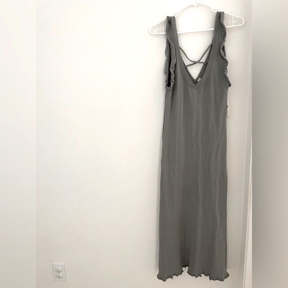 NWT Anthropologie/Daily Practice Ribbed Sweater Midi Dress, Size L - Picture 2 of 11